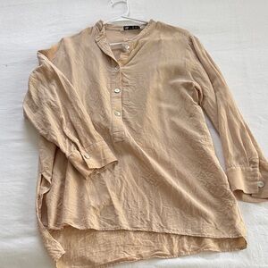Beige Casual Tunic